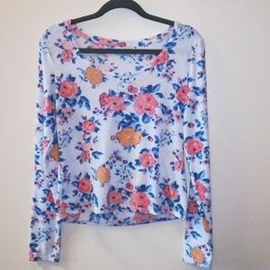 Slightly Cropped Floral Top